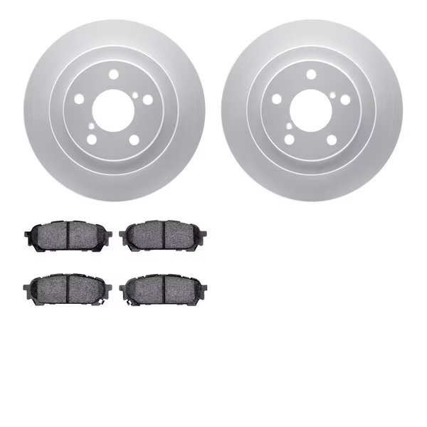 4502-13045, Geospec Rotors with 5000 Advanced Brake Pads, Silver, Dynamic Friction Co, Mfr#: 4502-13045